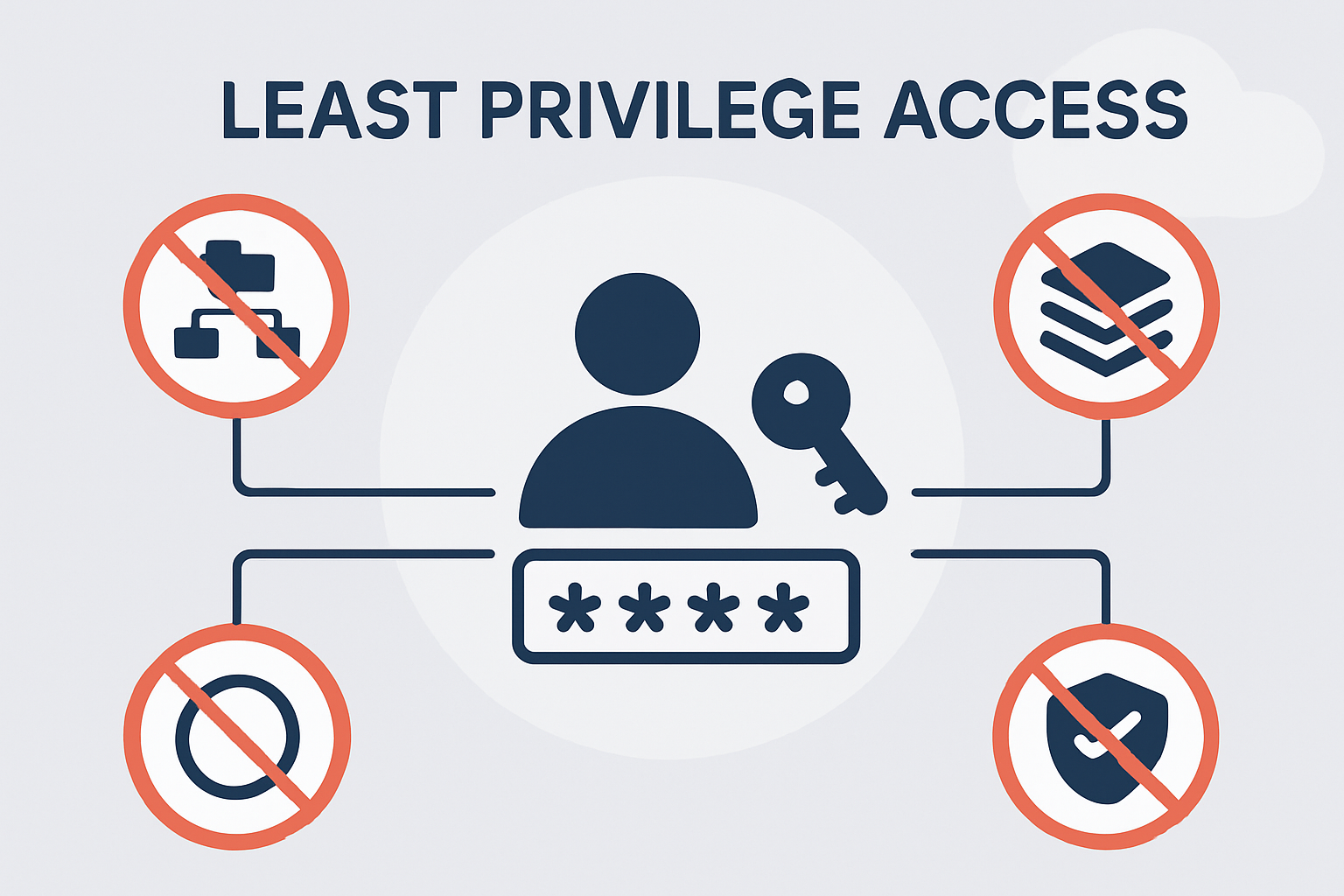 Least privilege access diagram
